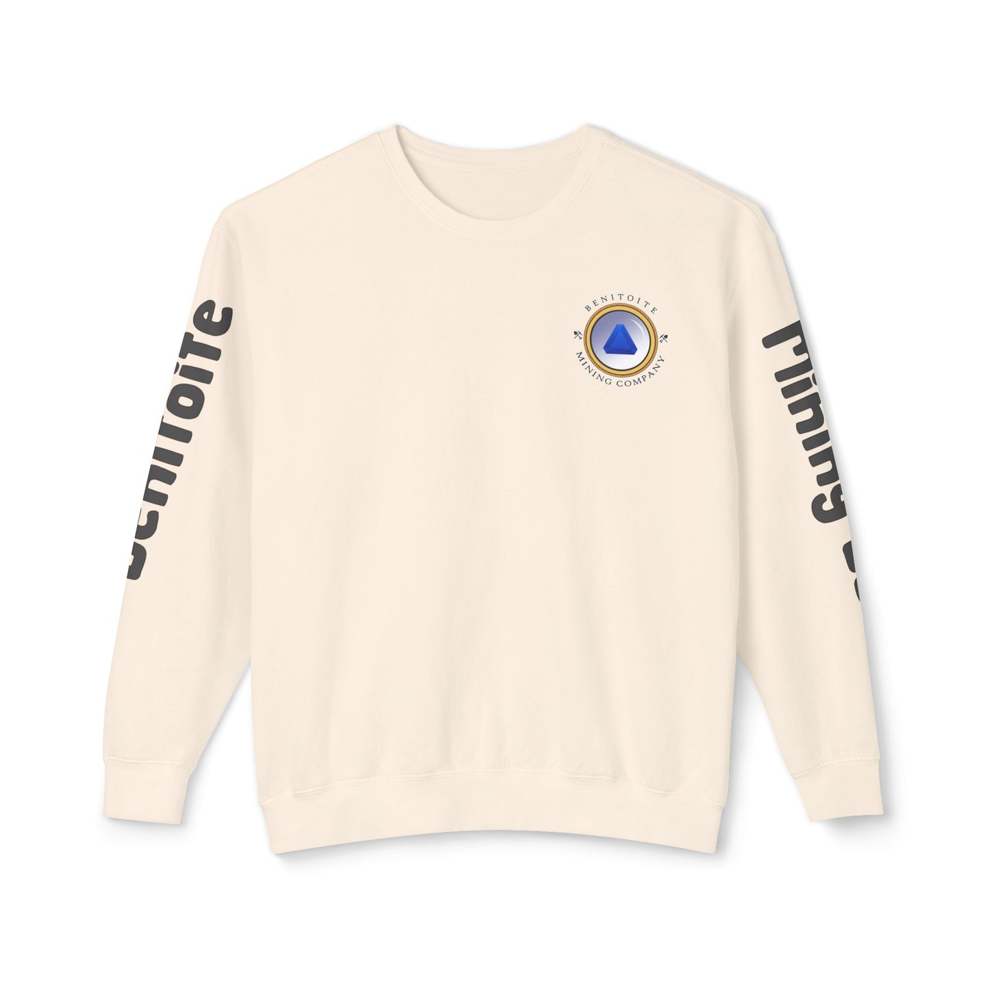 Benitoite Mining Co Unisex Lightweight Crewneck Sweatshirt