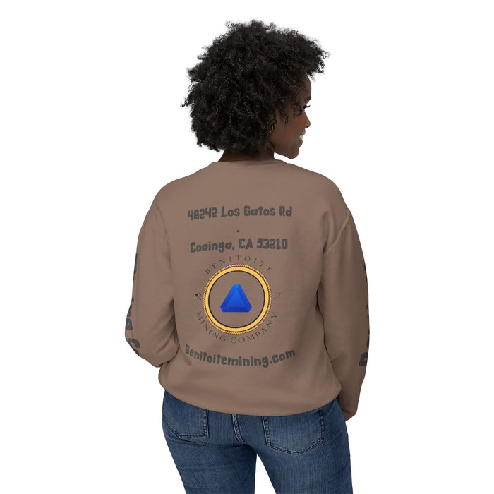 Benitoite Mining Co Unisex Lightweight Crewneck Sweatshirt