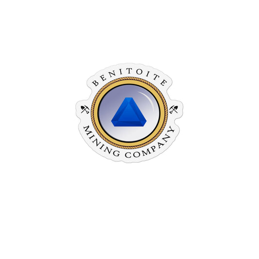Benitoite Mining Company Custom Shape Magnet — Logo Refrigerator Magnet