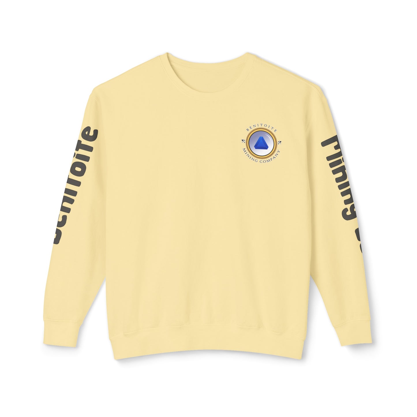 Benitoite Mining Co Unisex Lightweight Crewneck Sweatshirt