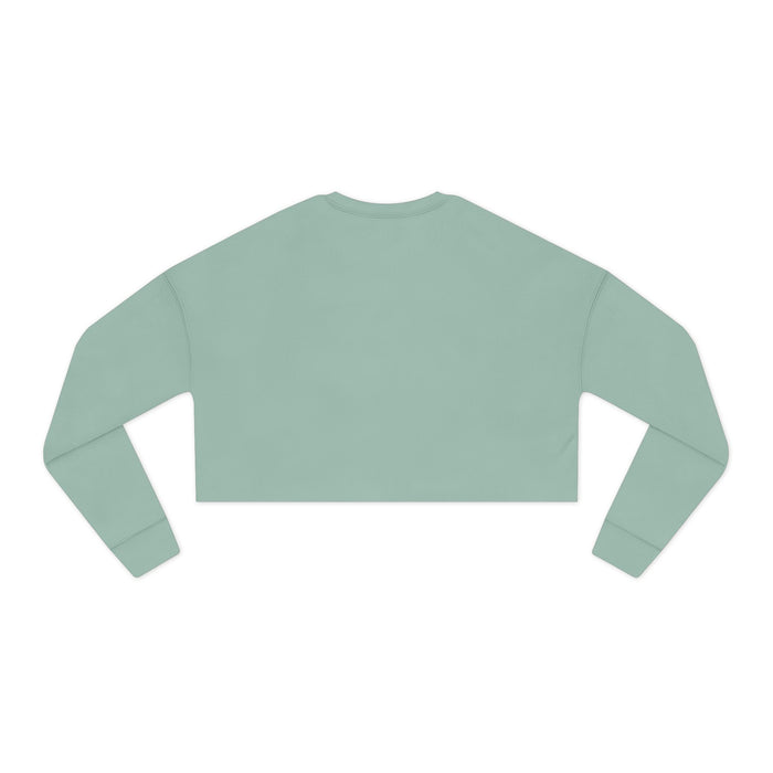 Cropped Sweatshirt — "I Picked a Gem" Heart & Pickaxes Valentine's Crop Top