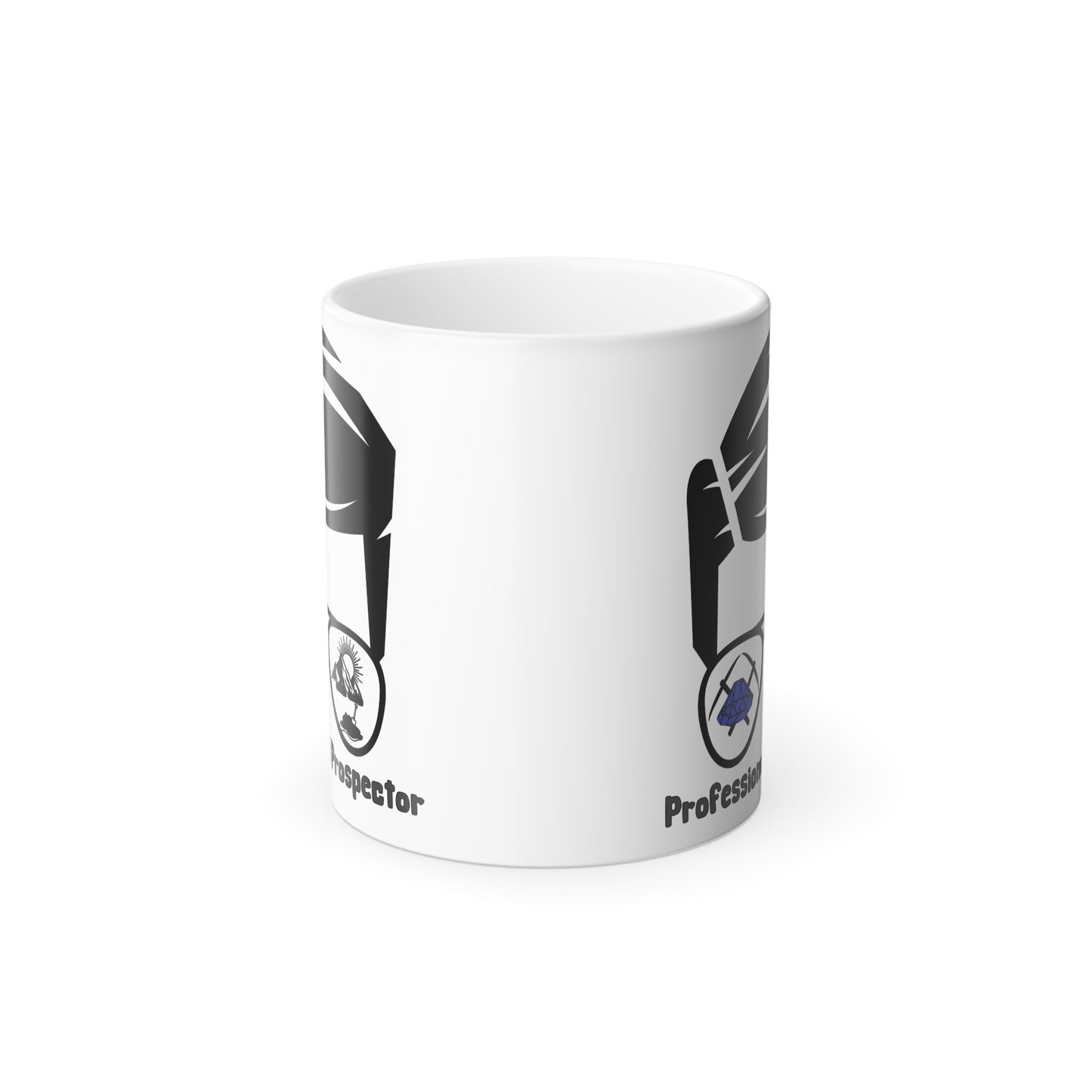 Color-Morphing Coffee Mug — "Professor" Detective Emblem, 11oz