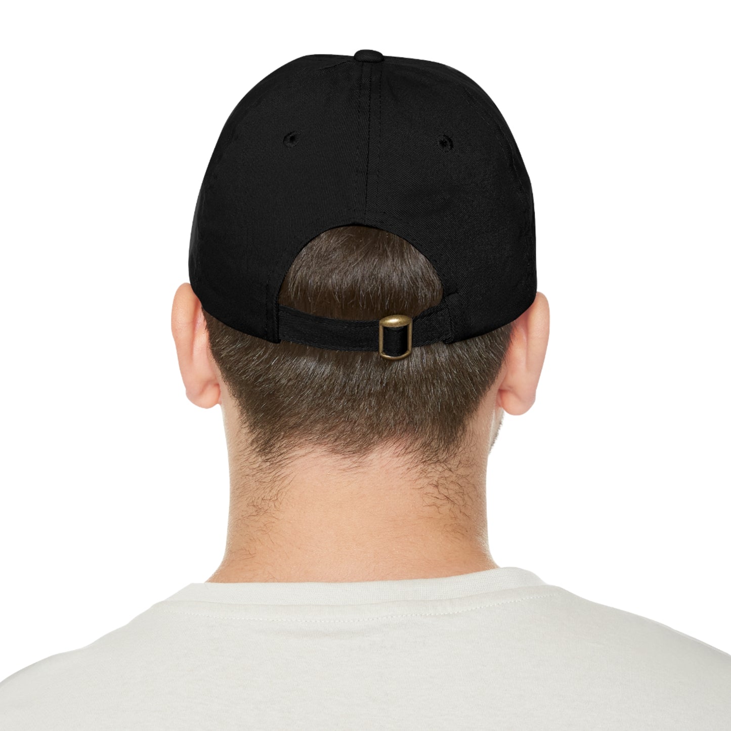 Benitoite Dad Hat with Leather Patch (Rectangle)