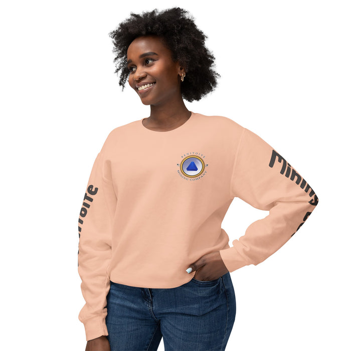 Benitoite Mining Co Unisex Lightweight Crewneck Sweatshirt