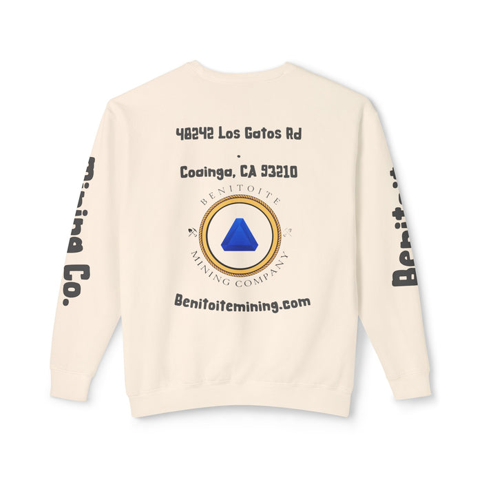 Benitoite Mining Co Unisex Lightweight Crewneck Sweatshirt