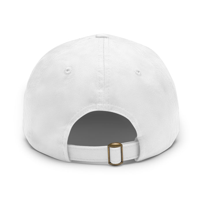 Benitoite Dad Hat with Leather Patch (Rectangle)