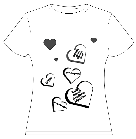 Mining Conversation Hearts T-shirt